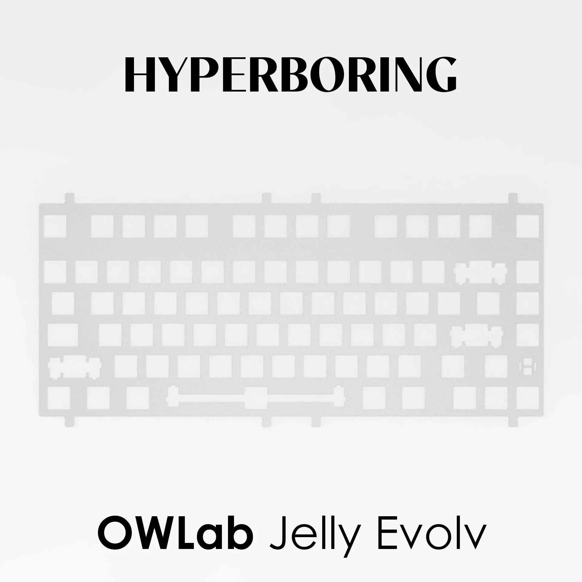 Placa de teclado OWLab Jelly Evolv V2, materiales PP PC FR4 (tipo de palillos montados en PCB/placa) - imagen 3