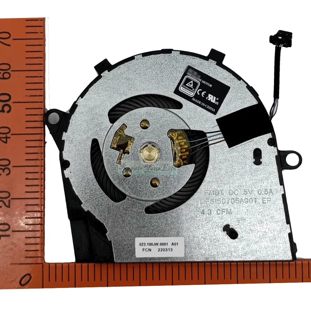 Ventiladores de refrigeración para ordenador portátil, Enfriador de PC para Dell Inspiron 14, 5000, 2020, 5401, 5402, 5405, 5408, 0R6YTH, R6YTH, 023.100JW.001 - imagen 4