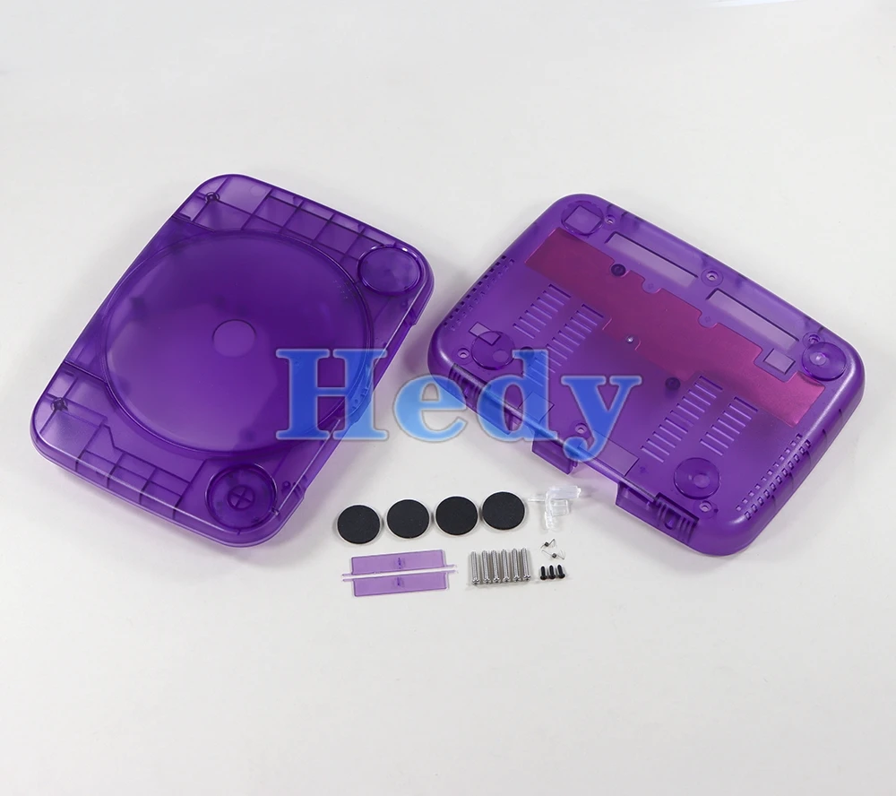 Reemplazo de 5 uds para PS1, carcasa transparente para consola de juegos PlayStation PSOne PSX con tornillos, juego completo - imagen 5
