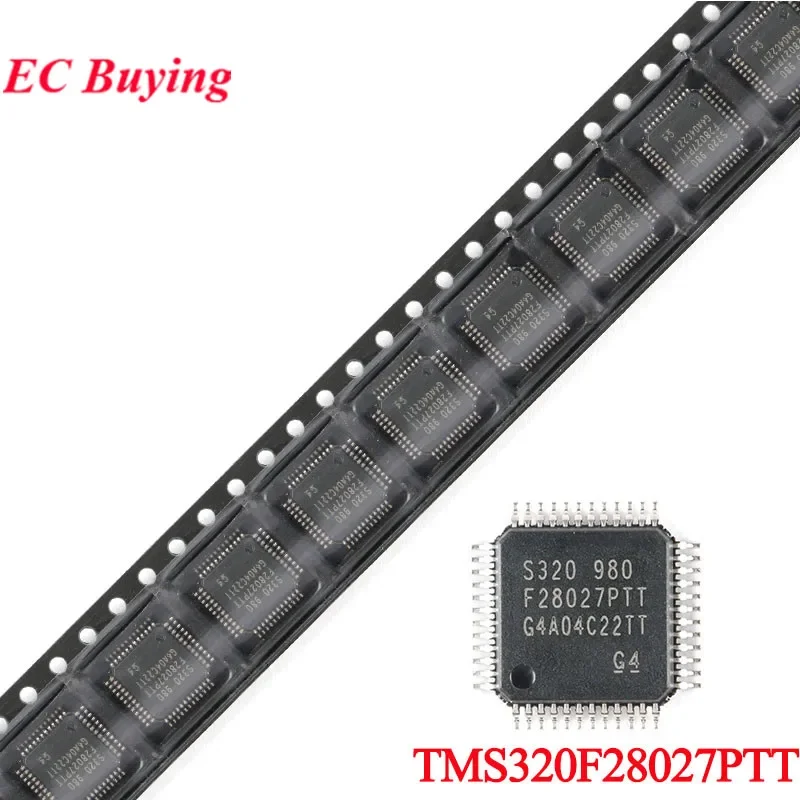 2 uds/1 unidad TMS320F28027PTT S320 980 F28027PTT TMS320F28027 F28027PTT LQFP-48 C2000 C28x Piccolo microcontrolador de 32 bits MCU IC Chip