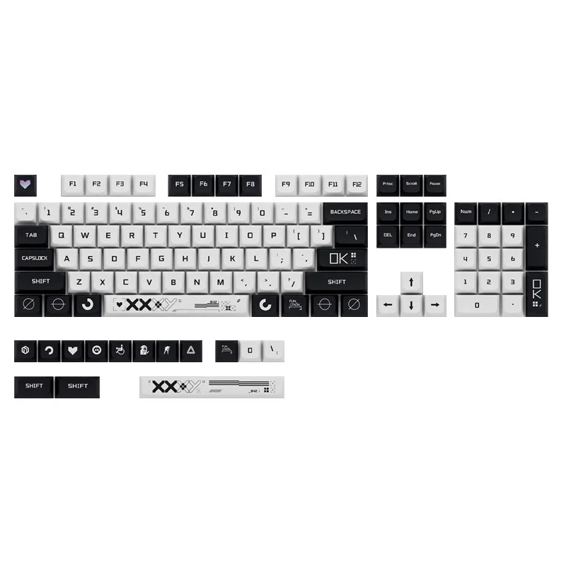 Teclas con tema de colección impresa, perfil XDA, sublimación de calor PBT, teclas personalizadas, teclas de teclado mecánico de dibujos animados bonitos - imagen 5