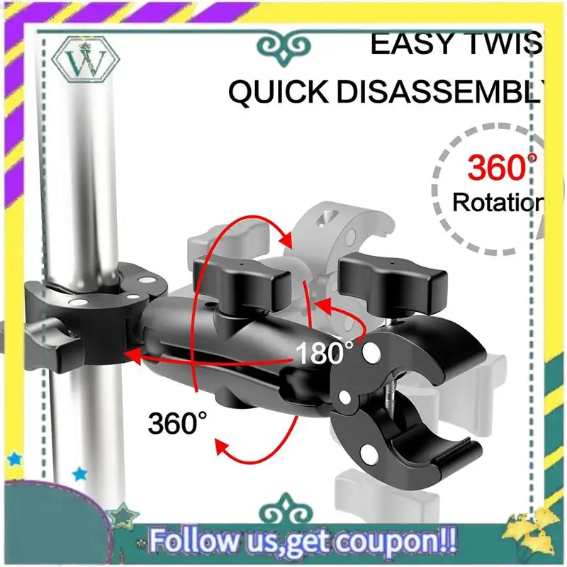 Accesorios para cámara deportiva de bicicleta y motocicleta, soporte multifuncional de doble cabezal adecuado para Insta360 DJI AKASO, novedad