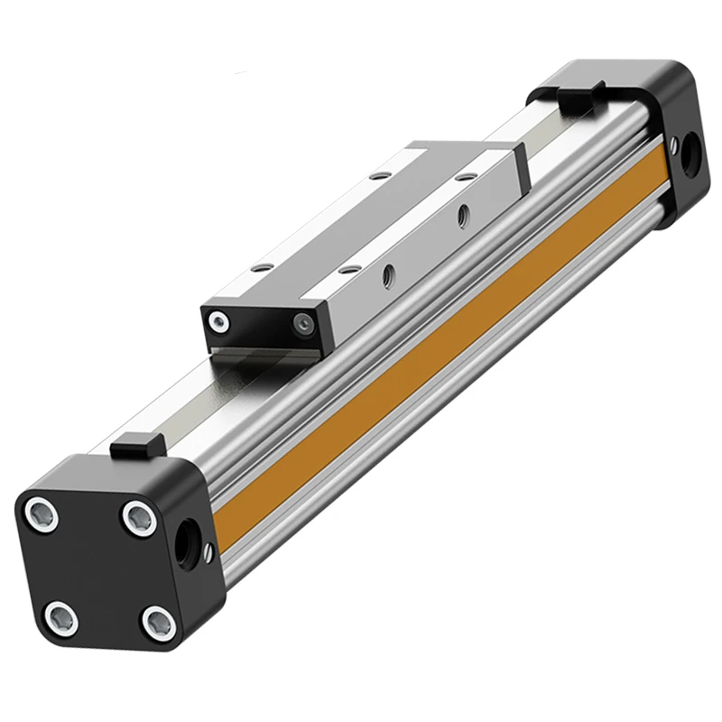 OSP-P16 P25 P32 P40 P50 P63 Cilindro de pistón de aire de carrera de 100 ~ 900 mm de alta velocidad Cilindro sin vástago de doble efecto articulado mecanicamente - imagen 2