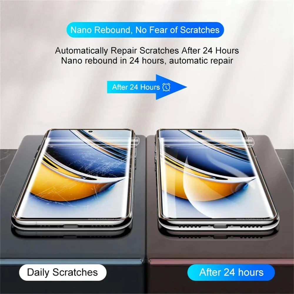 2 uds película de hidrogel para OPPO A98 A97 A96 A95 A94 A93 A91 Protector de pantalla para OPPO A78 A74 A58 A56 A55 A54 A38 A17 no película de vidrio - imagen 3