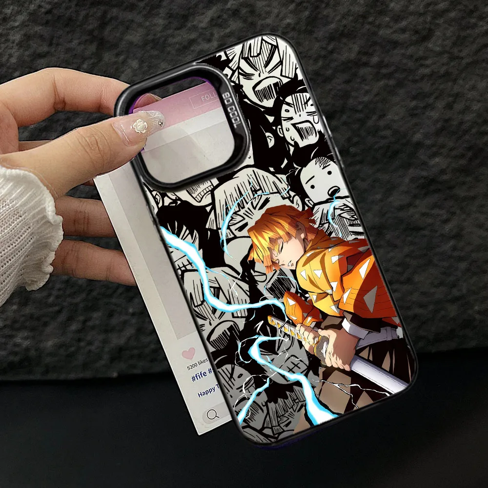Funda de Anime con ojos Demon Slayer de cómic para Realme 14 5G Pro Plus 12 11 Pro C75 C53 C55 C35 C15 C12 C21Y C63 5 5I, cubierta mate IMD - imagen 4