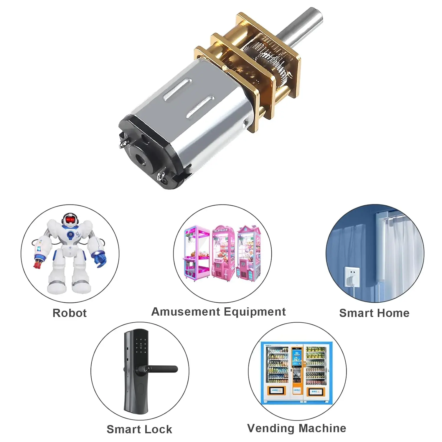 1 Uds DC 12V 100RPM Motor de reducción de velocidad N20 3mm eje Mini Motor de engranaje de rueda dentada de Metal con Micro Motor de caja de cambios de Metal completo - imagen 3