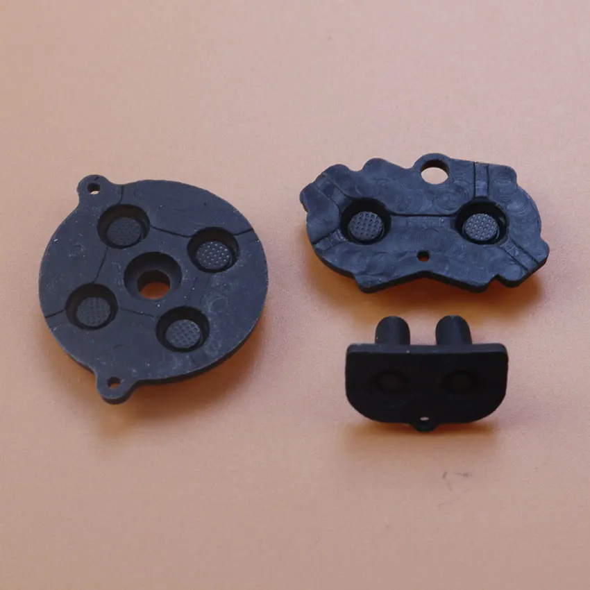 JCD botones conductores de goma de alta calidad para Gameboy Advance GBA, silicona AB d-pad Start Select, almohadillas de teclado de repuesto - imagen 3