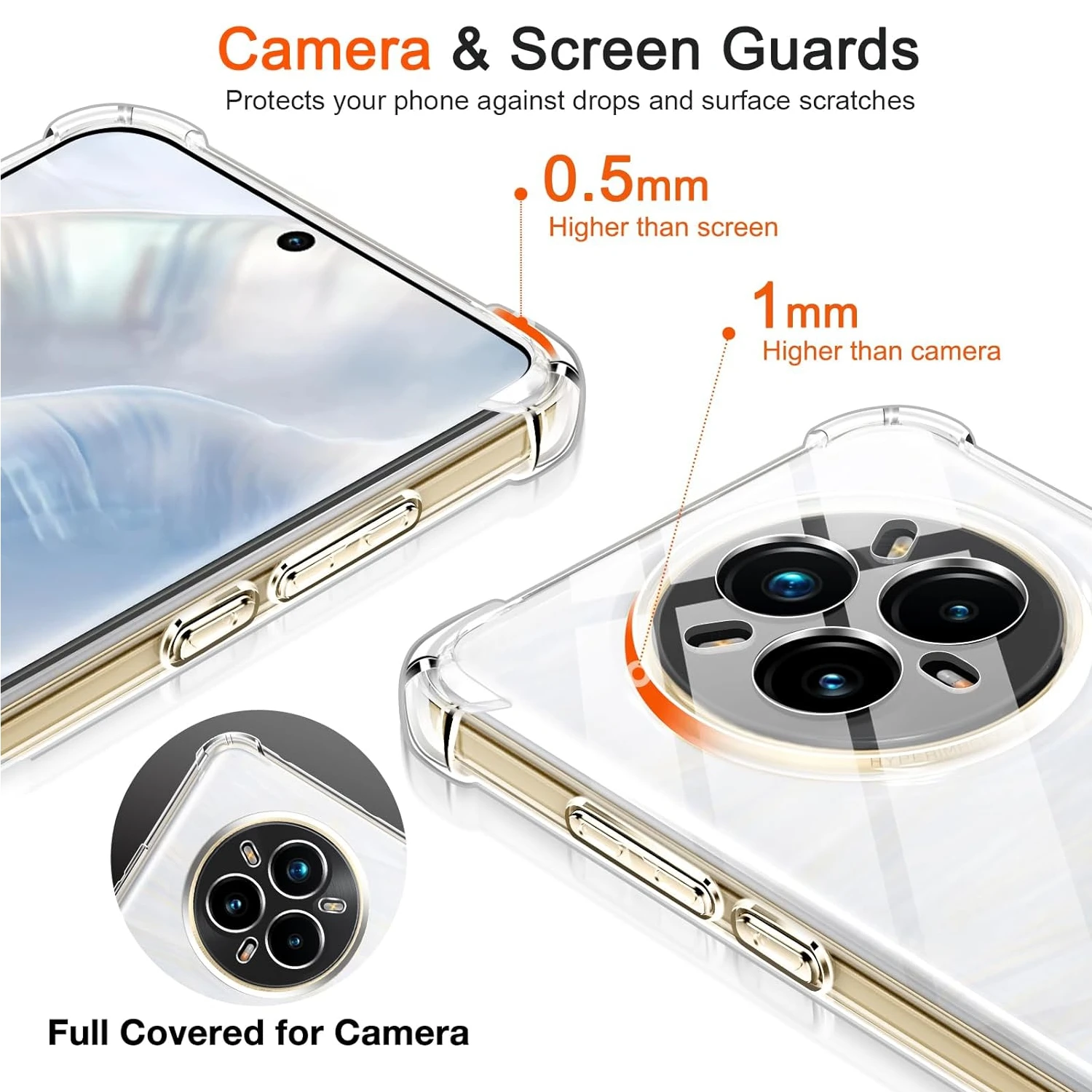 Funda transparente de TPU para Realme 14 Pro 5G Realme 14 Pro + Plus, funda protectora de cuatro esquinas a prueba de golpes, Fundas - imagen 5