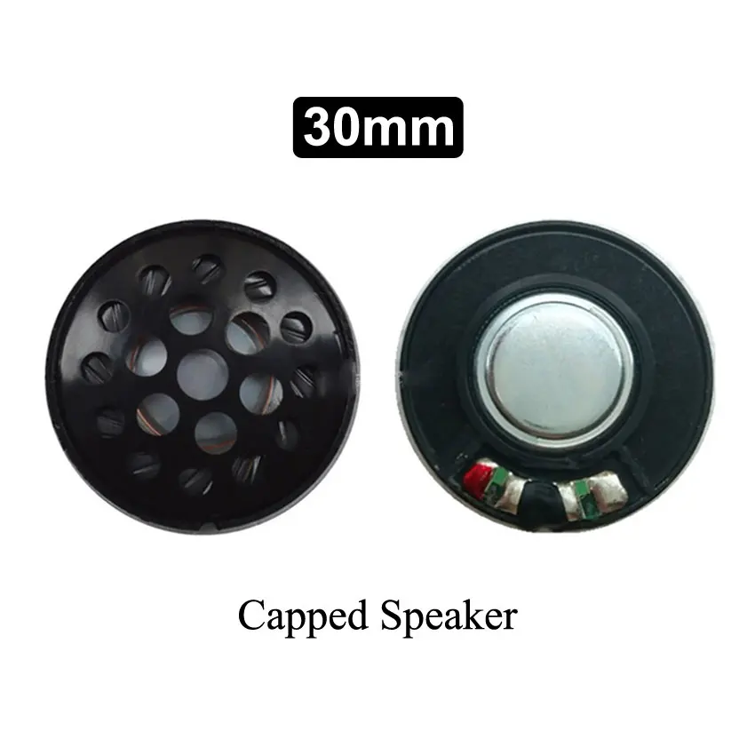 Cltgxdd 1 Piece 27mm 30mm 40mm 50mm 32ohms auriculares altavoz controlador neodimio HIFI auriculares bocina rango completo altavoces blancos y negros - imagen 3