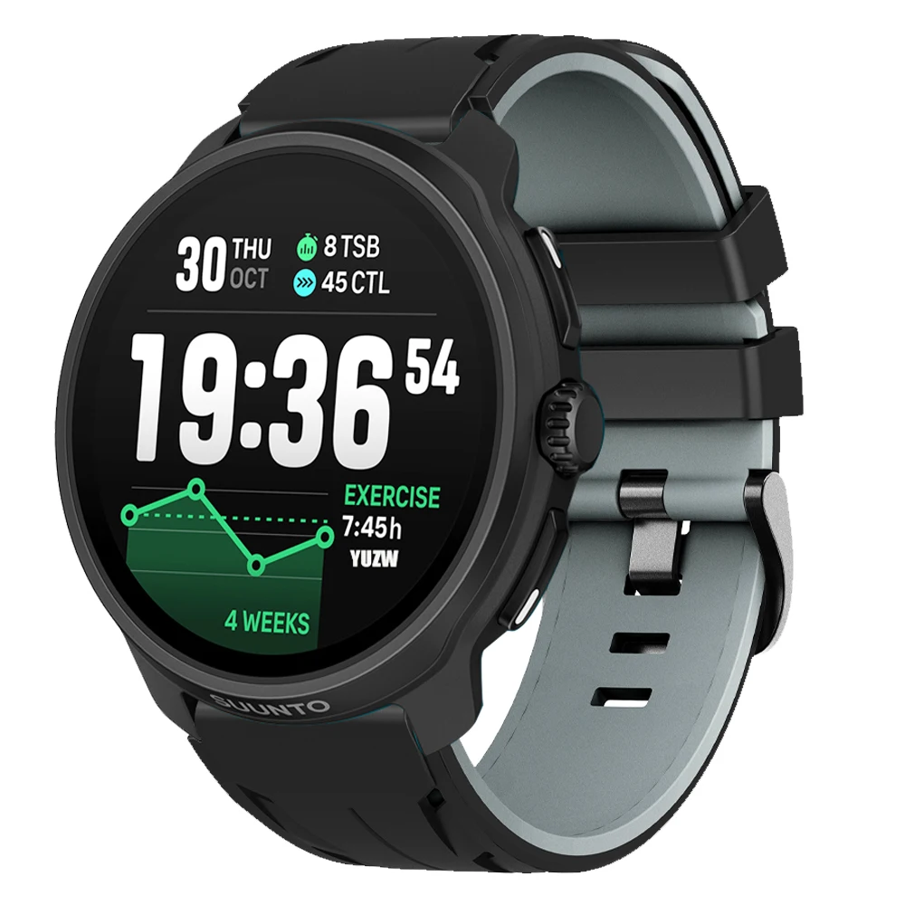 Correa de reloj inteligente de silicona de dos tonos de liberación rápida de 22mm para Huawei GT/Amazfit/Xiaomi S4/Honor/Suunto RACE 2 S pulsera deportiva - imagen 5
