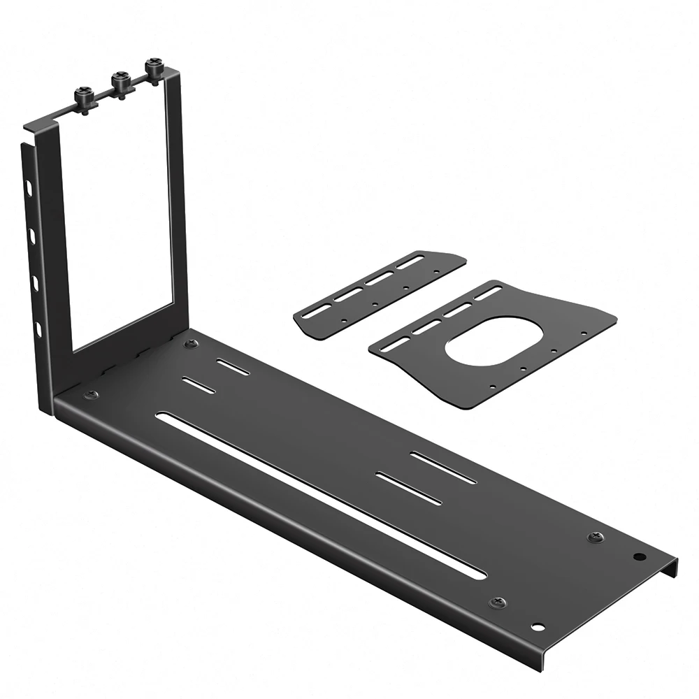 Soporte de montaje vertical para GPU, soporte para tarjeta gráfica de 3 ranuras con hardware, base para eGPU, estación de acoplamiento para GPU externa, negro - imagen 2