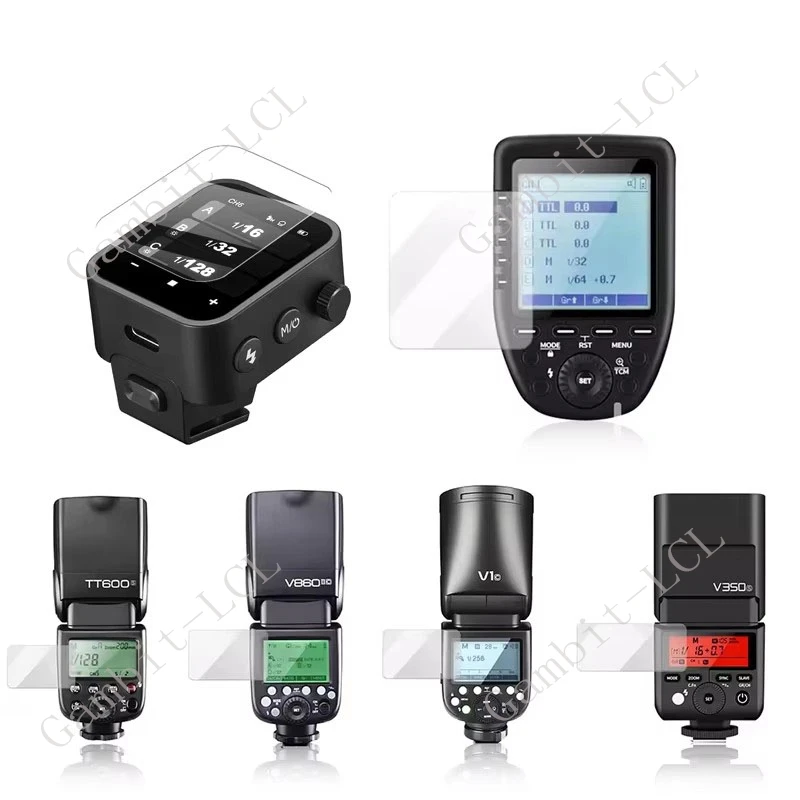 3 uds 9H HD vidrio templado para Godox iT30Pro iT30 Pro V480 X3 V100 V1 TT600 X XPro/XProII V350 TT350 película protectora de pantalla - imagen 5
