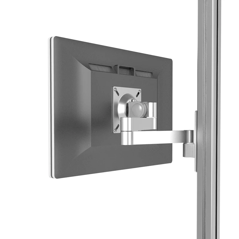 Nuevo Soporte de pantalla de doble uso, montaje en pared, suspensión giratoria Universal para perfil de aluminio Industrial 40*40 - imagen 2