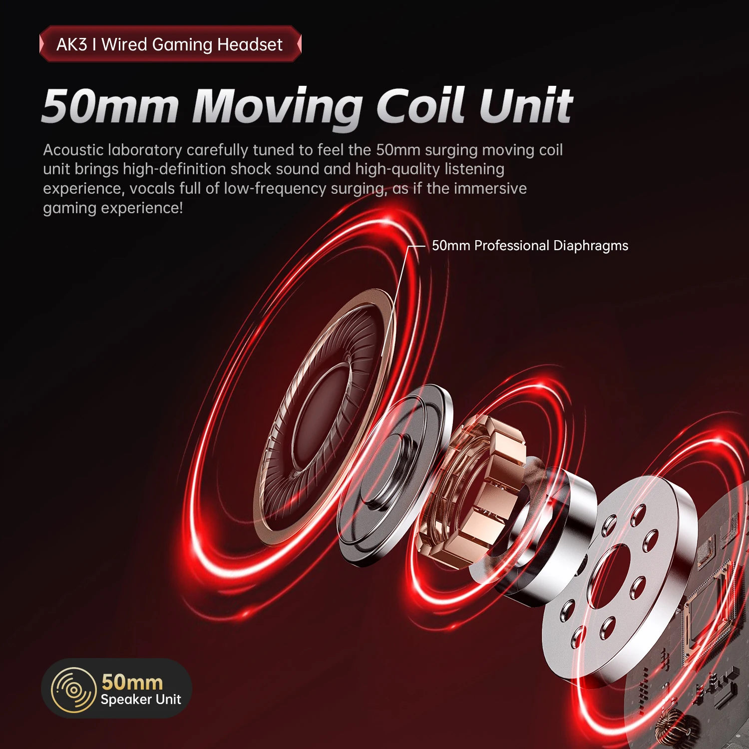 SMAIKLWOLF AK3 Auriculares para juegos de deportes electrónicos montados en la cabeza Auriculares con iluminación RGB con cable Auriculares para juegos de escritorio para computadora portátil - imagen 2