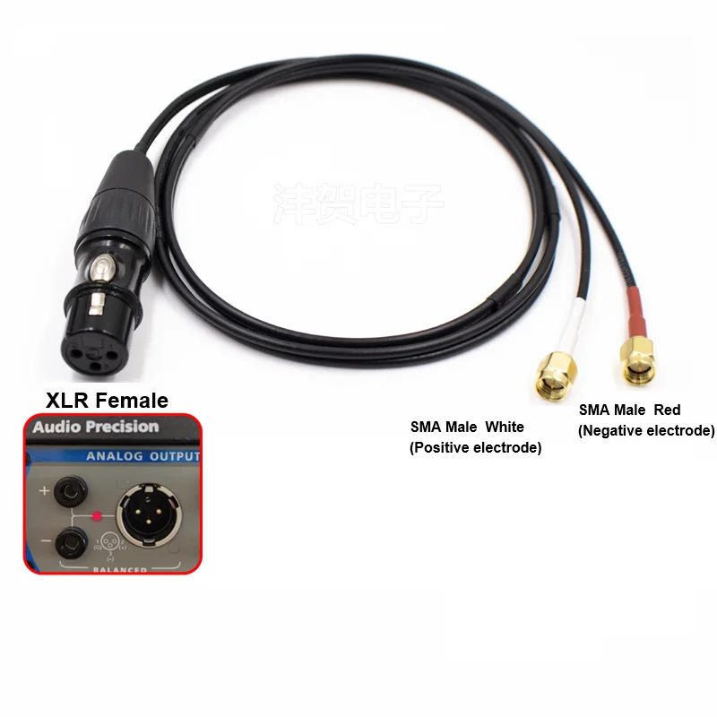 XLR Male Female to Double 2 SMA Male Precision Audio Test Cable XLR 1/2 for APx515 APx525 APx555 Keysight U8903B ABTEC A10 - imagen 5