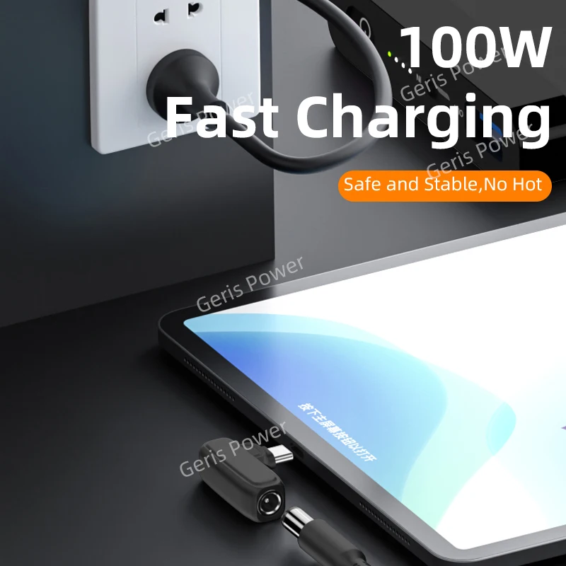 Cargador Universal de 65W y 100W CC para ordenador portátil, convertidor de conector a USB C tipo C PD para MacBook, Xiaomi y Samsung - imagen 3