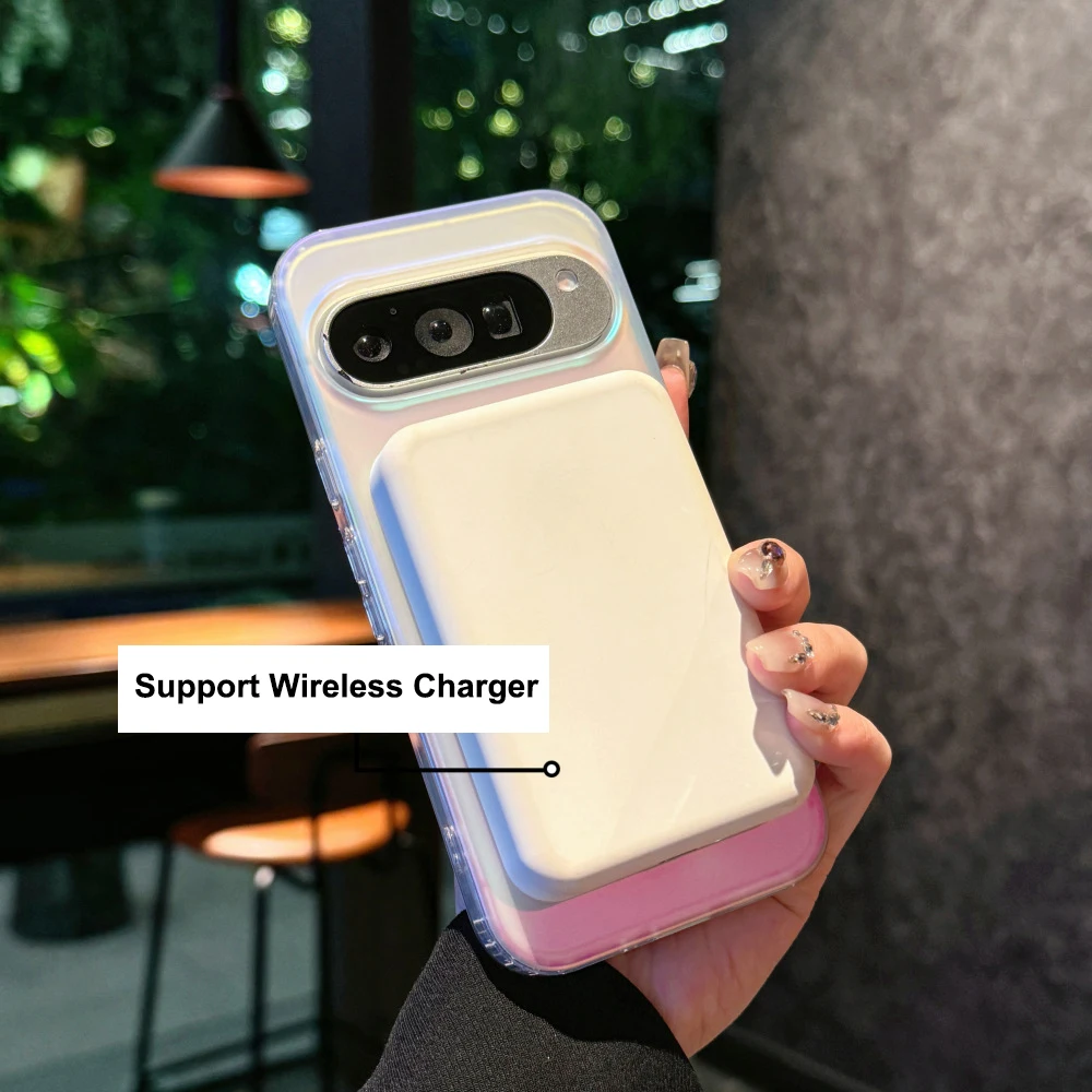Funda magnética para Google Pixel 10 Pro XL 10 9 9A Pro XL, cubierta con revestimiento de Color para Mag-safe, Funda mate inalámbrica a prueba de golpes - imagen 5
