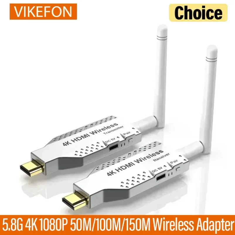 Transmisor de Audio y vídeo inalámbrico 50M 5G 4K, extensor de receptor Compatible con HDMI, Dongle de pantalla para TV Box, Monitor, proyector y PC