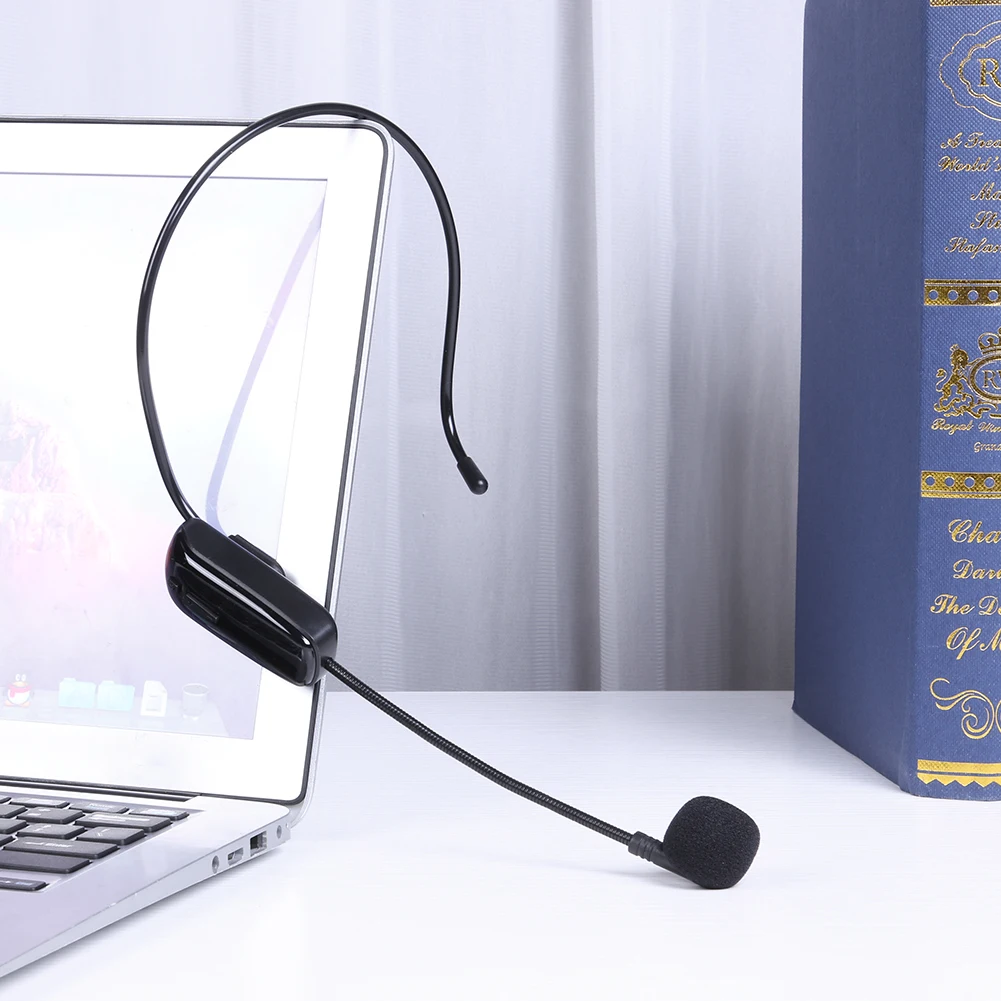 Auriculares inalámbricos UHF, sistema de micrófono capacitivo con receptor para altavoces, equipo de Audio, batería de 630 V y 696 mAh, 3,7-450 MHz - imagen 4