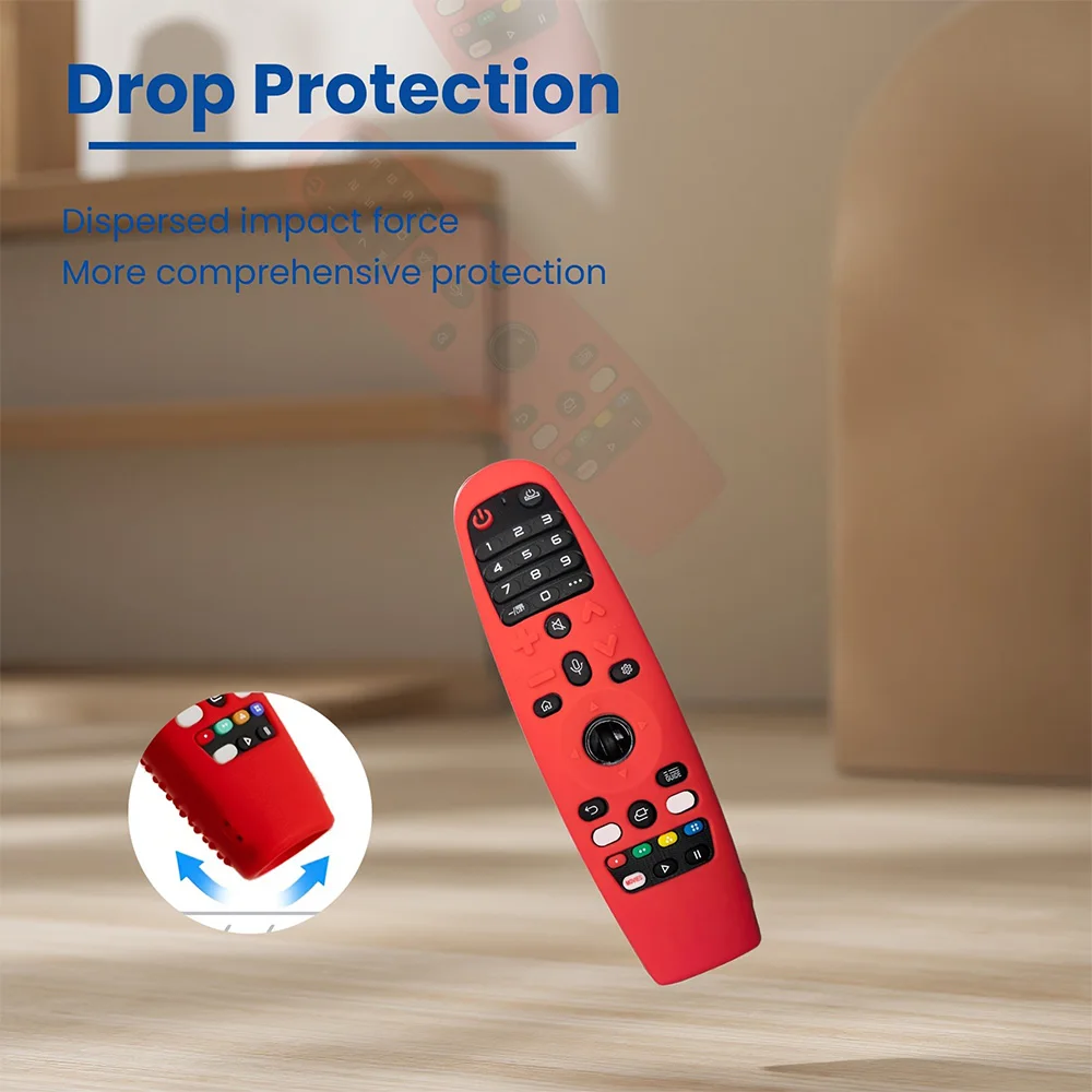 Funda de silicona MRSVI para Smart TV Magic AN-MR19BA/MR18BA cubierta protectora de Control remoto para AN-MR600/MR650A/MR20GA AKB75855501 - imagen 4