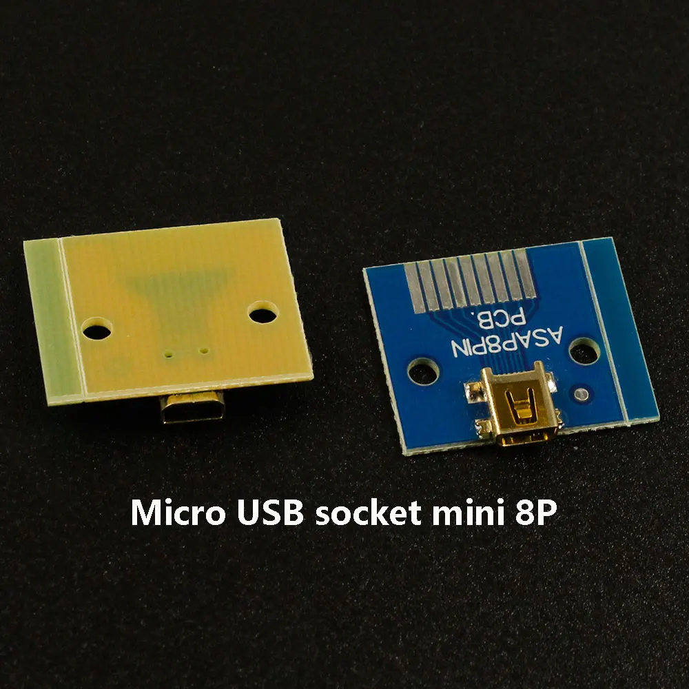 Adaptador de enchufe Micro USB, placa PCB, 1 piezas, 8P, 8P - imagen 2