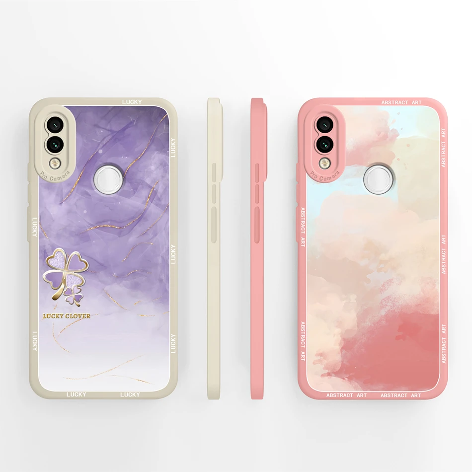Para Redmi Note 7 Pro 7S Funda de teléfono con estampado Floral suave y suave Funda trasera de silicona líquida para Redmi Note7 Funda de parachoques de alta calidad - imagen 4
