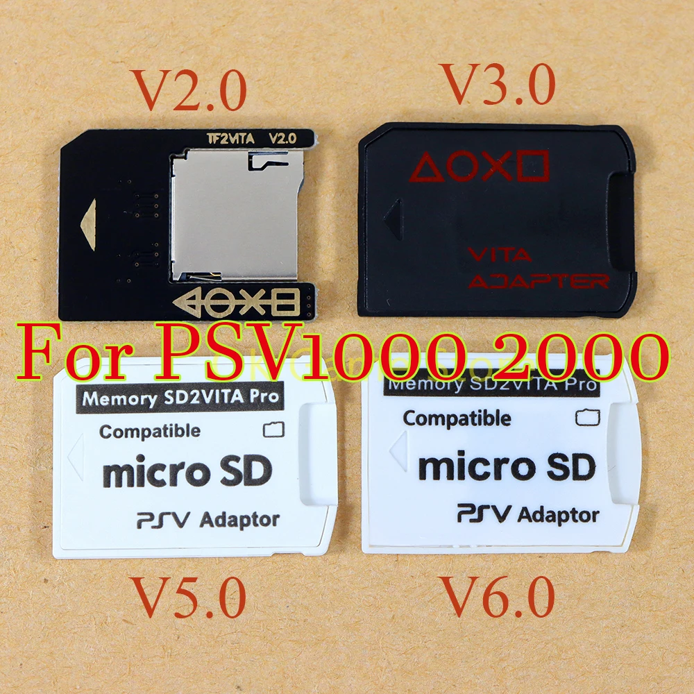 Ranura para tarjeta de memoria Micro SD para adaptador SD2VITA Pro V2 V3 V5 V6 convertidor de lector para PS Vita PSV 1000 2000 para PSV1000 2000 - imagen 4
