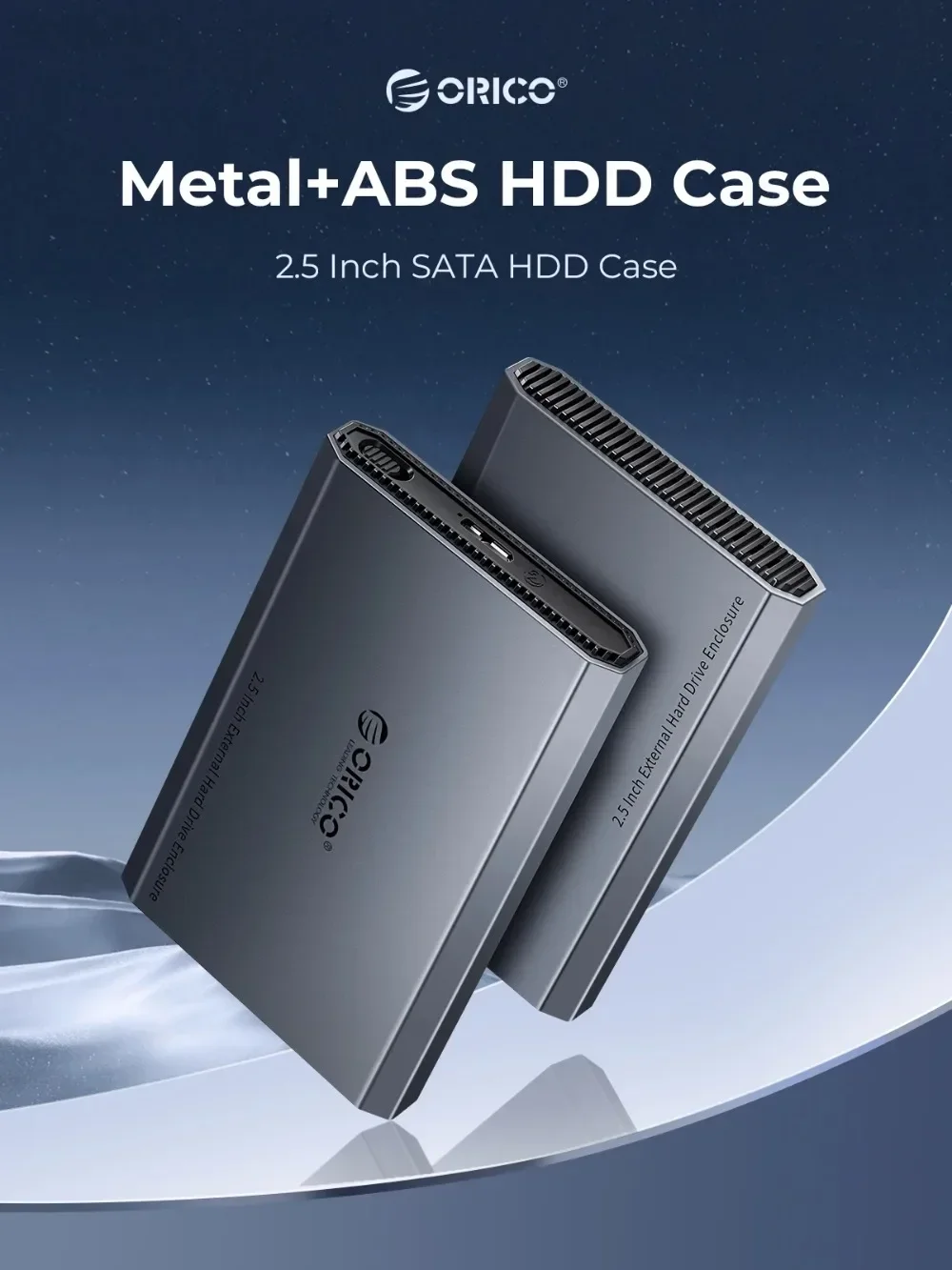 ORICO 2,5 pulgadas tipo C HDD externo SSD carcasa de disco duro de 5Gbps aleación de aluminio y diseño de disipación de calor ABS para Macbook - imagen 3