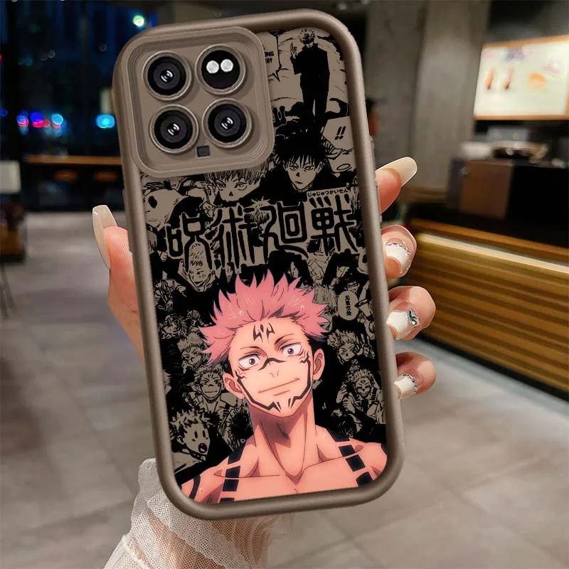 Jujutsu Kaisen Yuji Sukuna funda para Xiaomi Mi 17 15 14 13 12 11 12T 13T 14T Pro Max Lite NE 5G caja de teléfono con escalera ocular - imagen 5