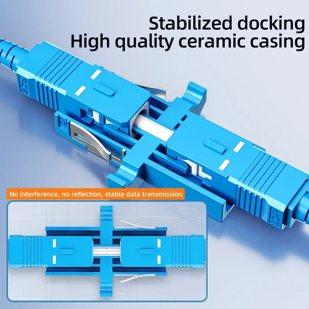 ZoeRax 10 Uds SC a SC adaptador de fibra óptica hembra brida cabeza acoplador adaptador cuadrado UPC APC Simplex acoplador óptico dúplex - imagen 4