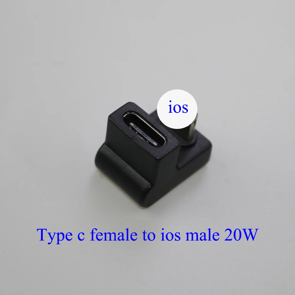 Adaptador de datos en forma de U tipo C a ios, convertidor de carga rápida de 20W para Macbook, Xiaomi, Samsung S20, 1 unidad - imagen 5