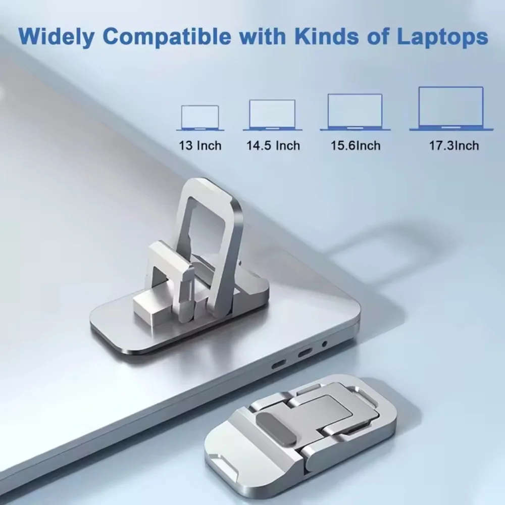 Soporte portátil para ordenador portátil con 2 ángulos ajustables, soporte plegable, soporte elevador Invisible para portátil, patas de soporte para Macbook y Notebook - imagen 3