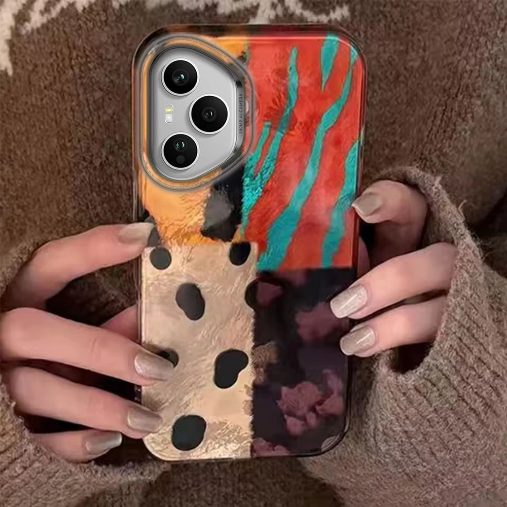 Funda de teléfono de leopardo de cuatro colores para Honor 400 200 90 Smart Pro Magic7 6 5 70 Lite X9a X9c X9b X8b X8a X8c X7c X7b X6c X6 TPU - imagen 3