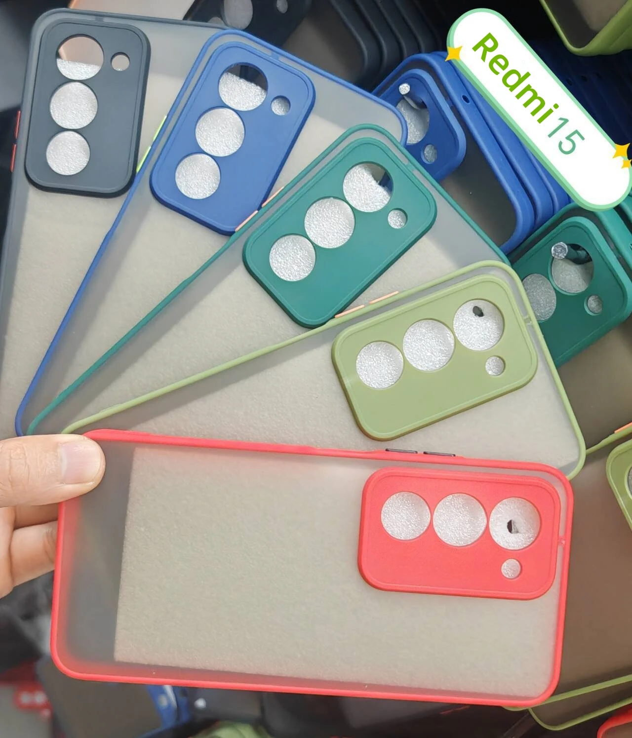 Para Redmi 15 Funda para Xiaomi Redmi 15 Funda Coque PC dura mate translúcido teléfono parachoques para Redmi 15 - imagen 5