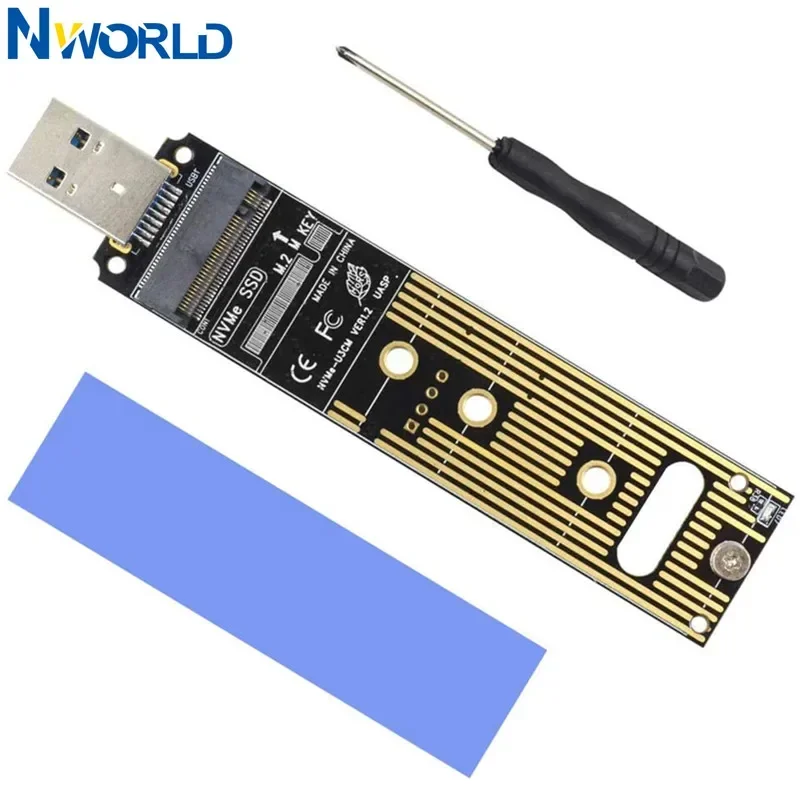 Adaptador M.2 NVME SSD a USB 3,1 PCI-E a USB-A 3,0 tarjeta convertidora interna 10Gbps USB3.1 Gen 2 para Samsung 970 960/para Intel nuevo