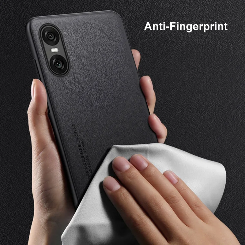 Funda de cuero PU de lujo para Sony Xperia 10 VI 10VI, funda trasera de silicona mate, funda protectora para teléfono para Sony Xperia 10 V 10 IV 5G - imagen 5