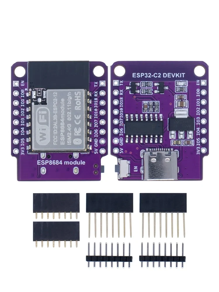 Wemos-Placa de desarrollo D1 Mini, Esp8266, Esp32, ESP32-C2, Devkit series, Wifi, Bluetooth Ch, 340G, Esp8684, módulo Voor Ardu - imagen 4