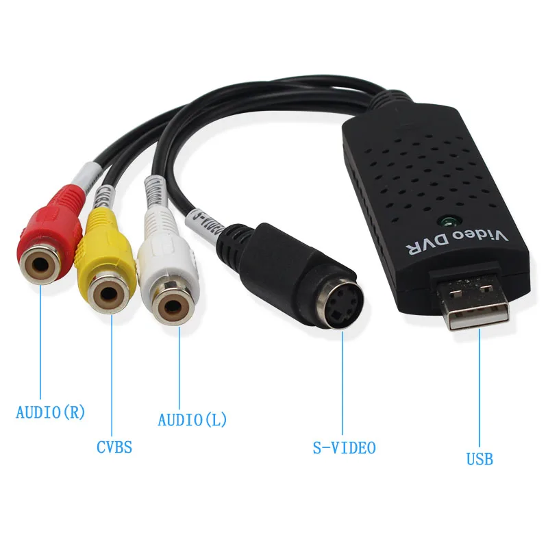 Convertidor de tarjeta de captura de grabación, adaptador de PC, USB 2,0, Easy cap, Audio, nuevo, vídeo, DVD, VHS, 1 unidad - imagen 5