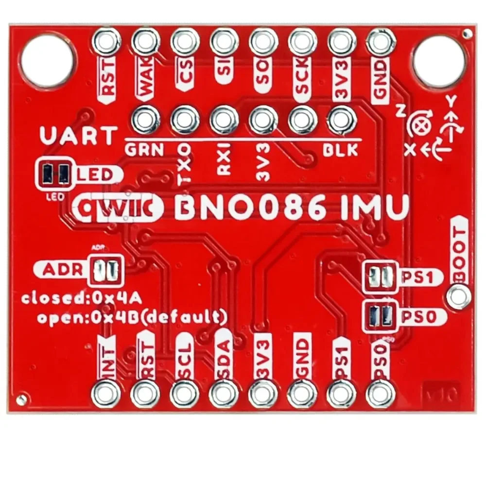 Placa de ruptura VR IMU - BNO086 Qwiic Acelerómetro triaxial Giroscopio Magnetometro para seguimiento de movimiento y detección de orientación - imagen 2