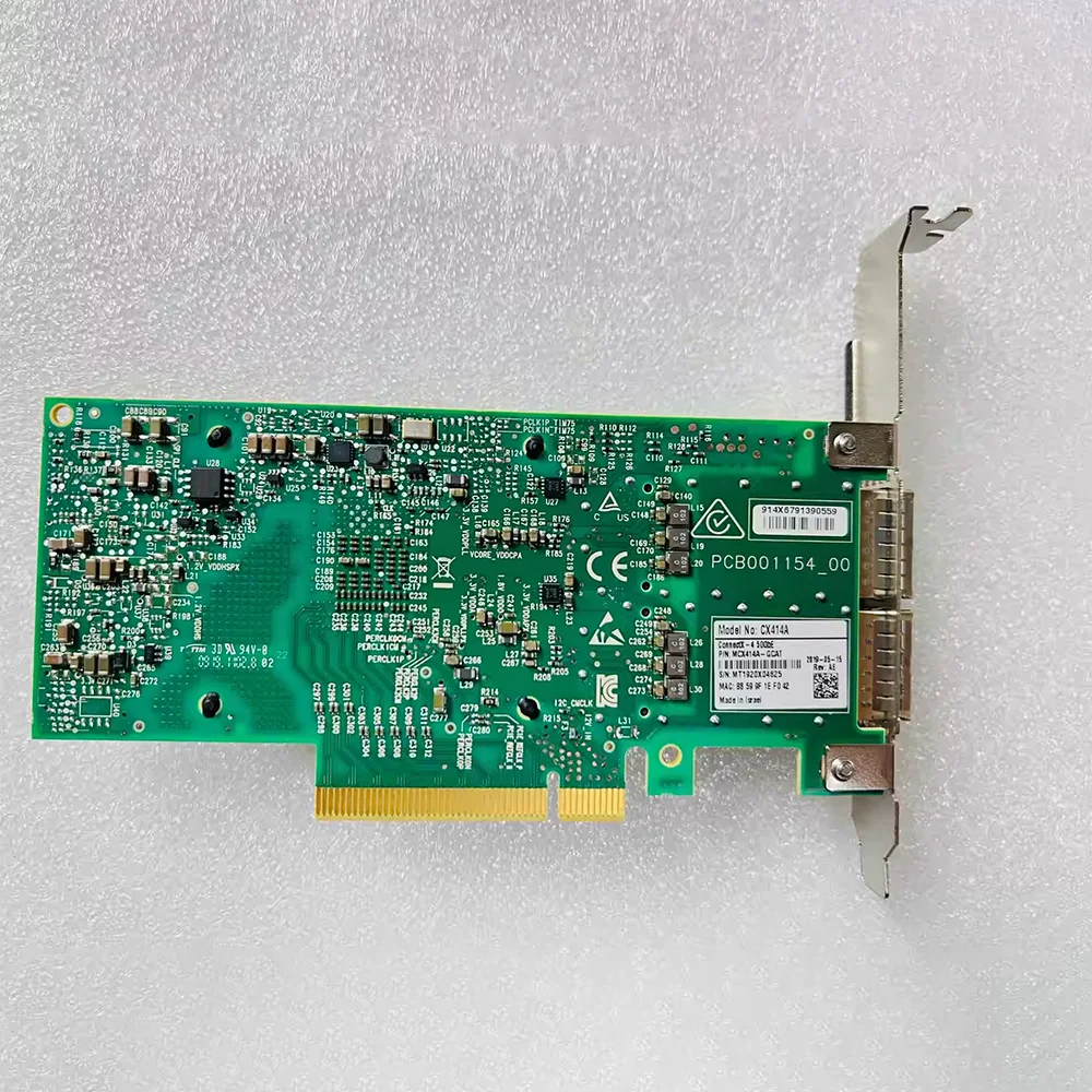 Para Mellanox 50Gbe doble puerto diez Gigabit fibra óptica NIC MCX414A-GCAT CX414A - imagen 3