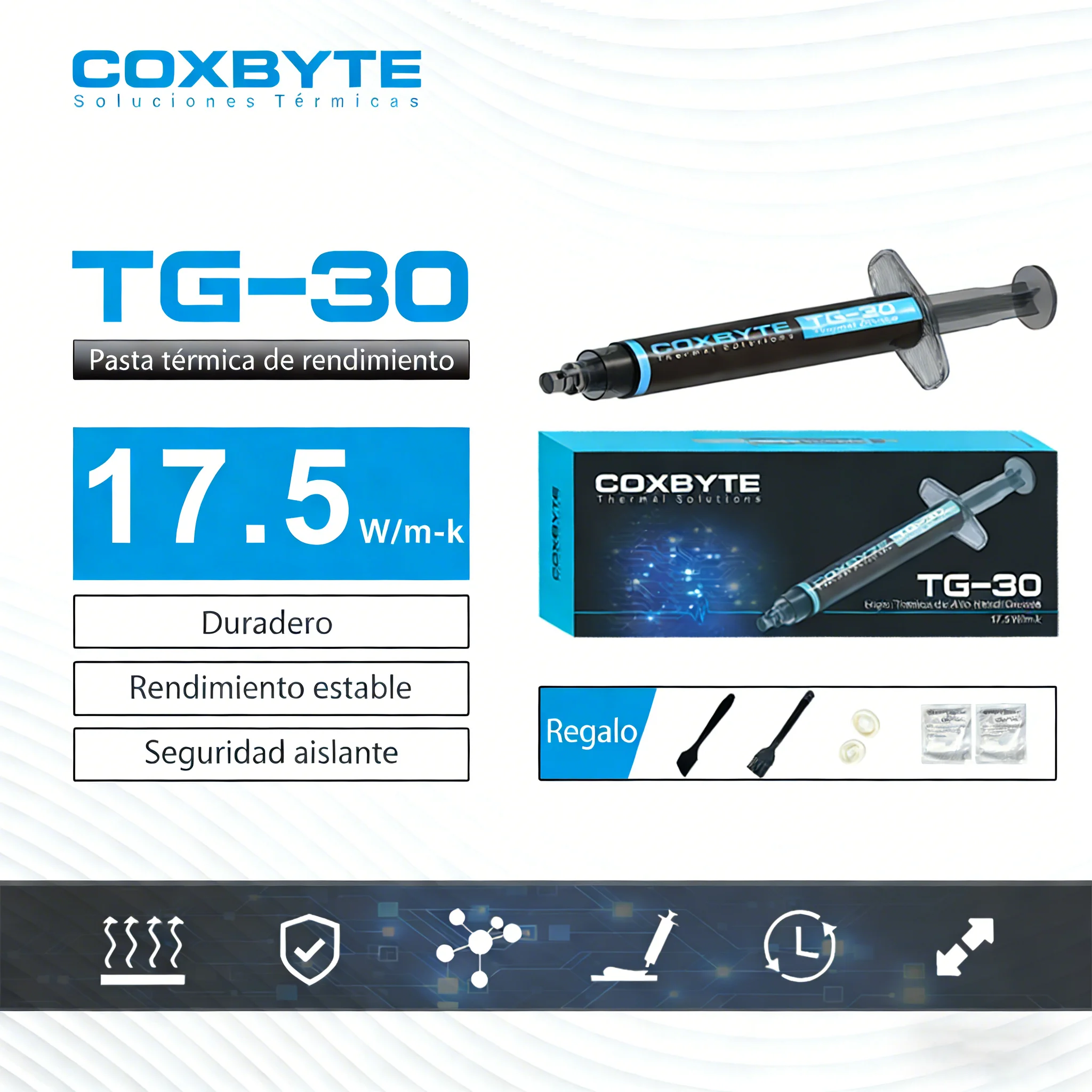 Coxbyte TG-30 pasta térmica CPU GPU alta conductividad - imagen 3
