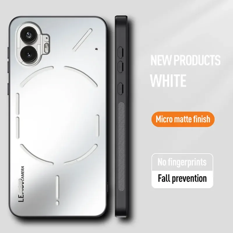 Funda para nada teléfono (1) One 5G AG esmerilado deslumbrante oro silicona dura a prueba de golpes funda completa para teléfono con cámara NothingPhone1 A063