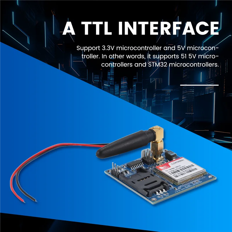 Sim900a Mini módulo de transferencia de datos inalámbrico/SMS/placa de desarrollo/GSM/GPRS/Kit de placa STM32 - imagen 4
