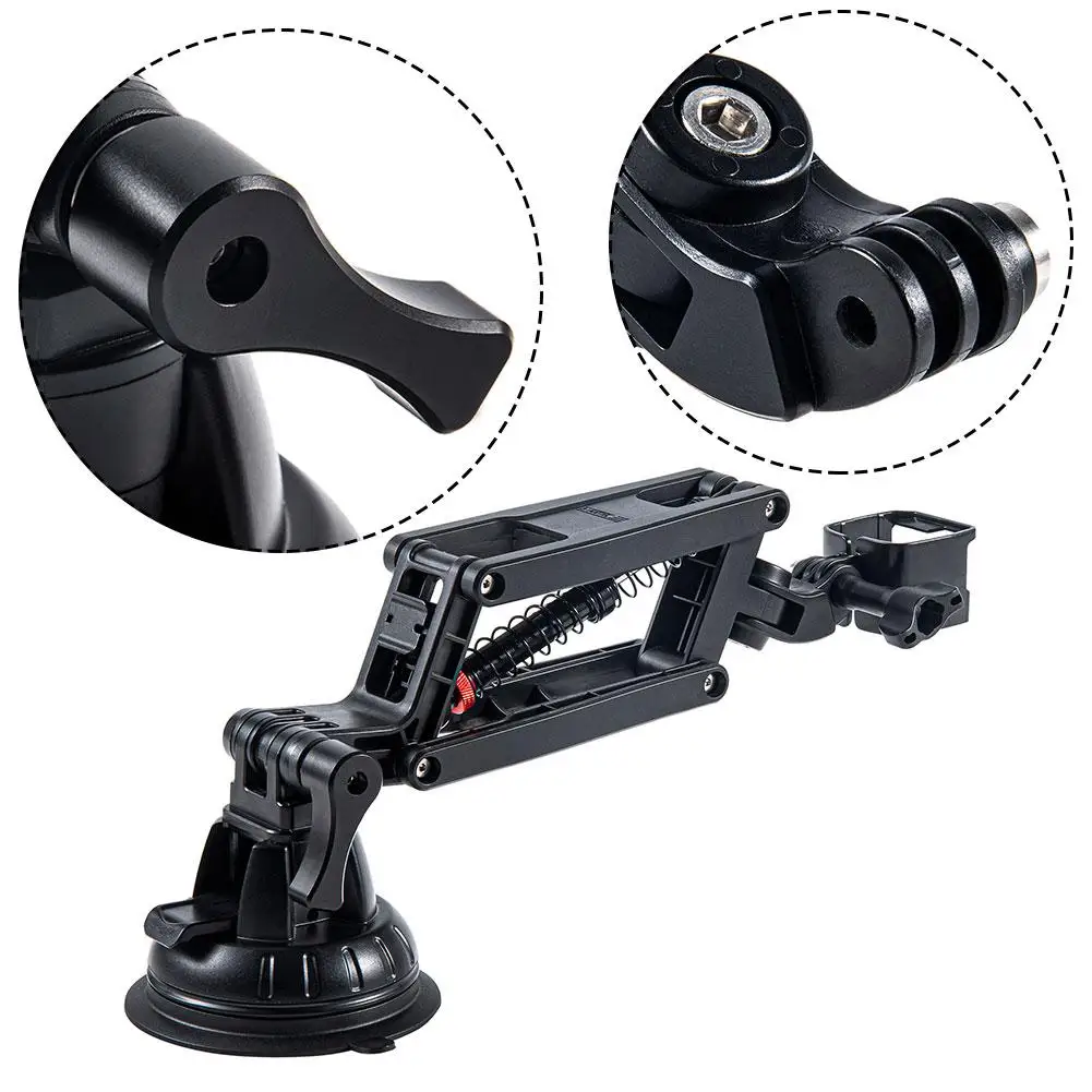 Soporte de cámara antivibración, estabilizador de soporte del eje Z para DJI OSMO Pocket 3/Insta360 X4, accesorio de cámara, soporte con ventosa para coche - imagen 2