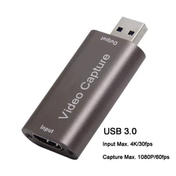 Dispositivo Captura HDMI USB 1080p Gaming Streaming Mac PC