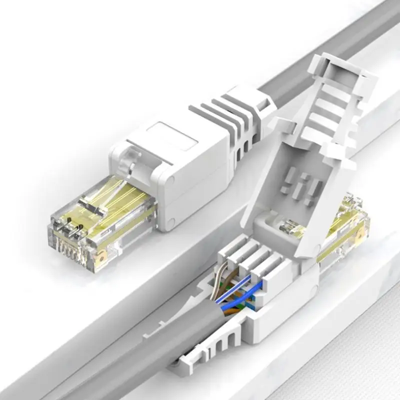 Cable Ethernet Y1UB CCTV, sin herramientas para enchufe cabeza, conector CAT6 RJ45, herramientas - imagen 5