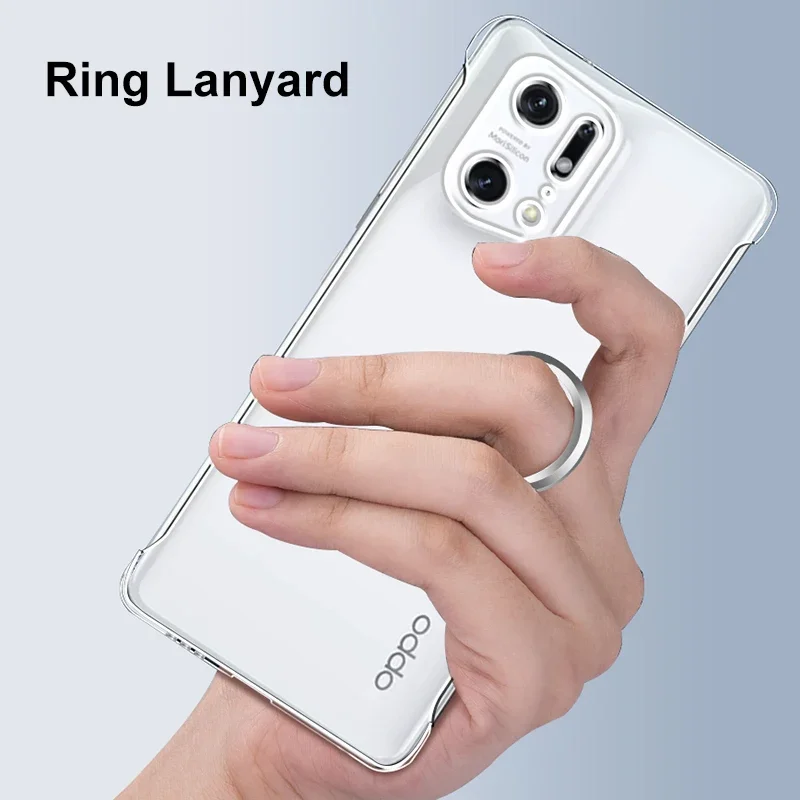 Funda transparente sin marco para OPPO, carcasa fina de PC dura para Reno 7, 3, 4, 5, 6 Pro Plus, 5Z, Find, X5 Pro, X2, X3 Lite, Neo - imagen 3