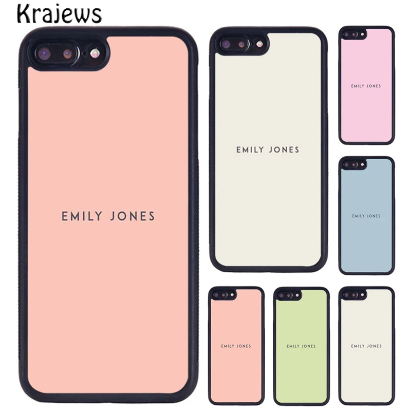 Krajews-funda de teléfono personalizada con nombre Pastel, funda para iPhone 17 Air 16 15 14 Plus 11 12 13 Pro Max