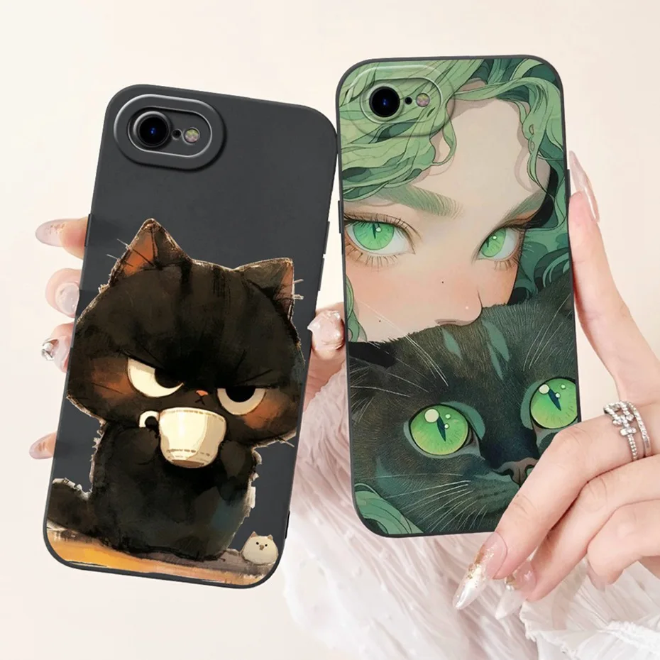 Para iPhone 7 8 Plus SE 2020 2022 funda protectora de lente para iPhone7 iPhone8 7Plus 8Plus diseño encantador fundas de silicona suave - imagen 4