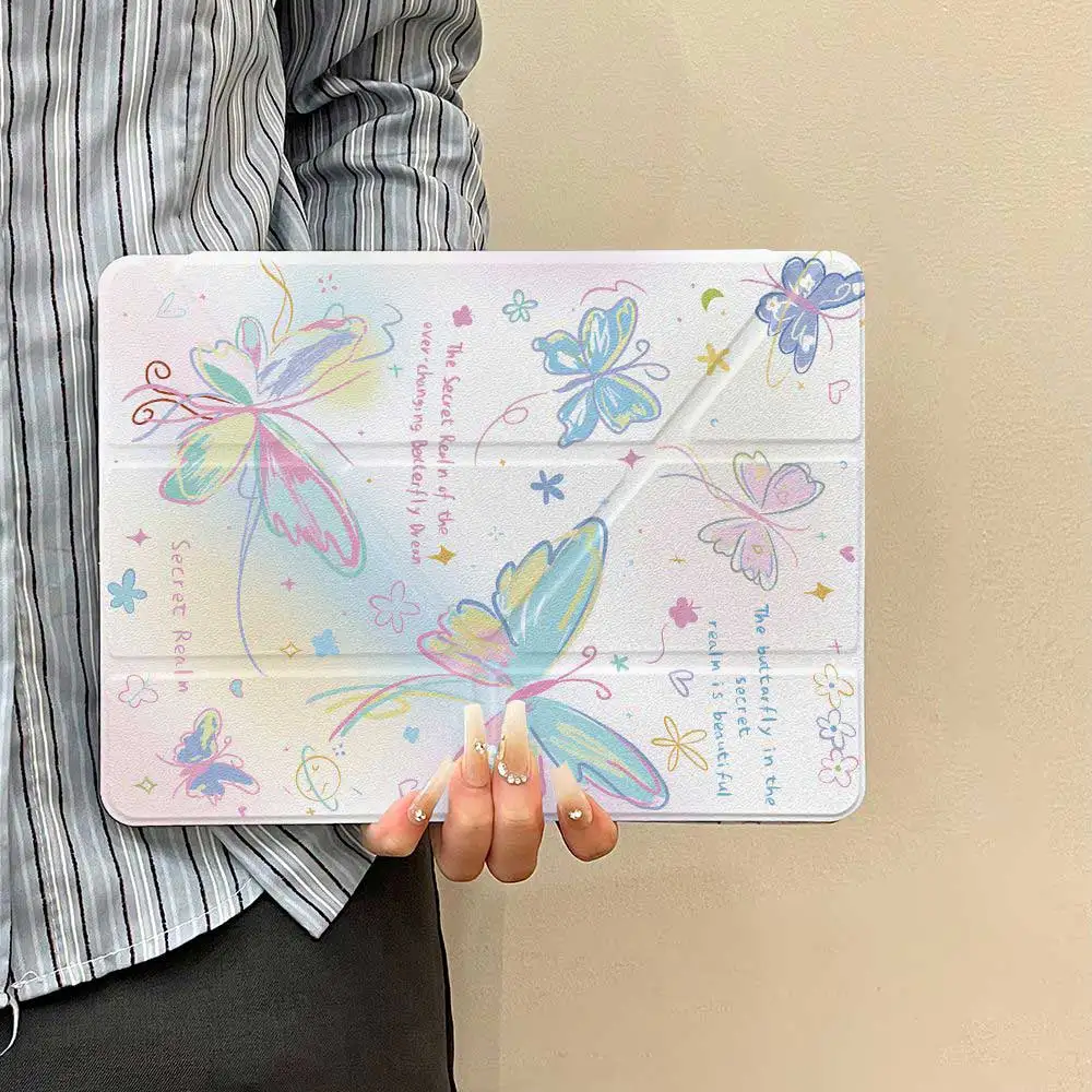 Para iPad Funda A16 11th 2025 10,2 9th 8th 7th Generación Pro 11 13 2024 12,9 Funda portalápices Funda para iPad Air 5 4 13 11 1 2 - imagen 4